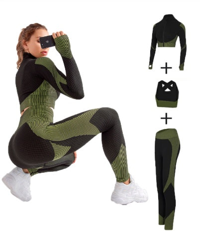 Women’s Yoga Sets Sport Gym Suit 