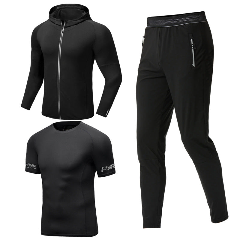 Men’s Sportswear Gym Fitness Three Piece Set