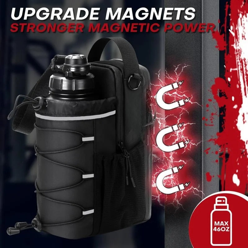 Magnetic Fitness Water Bottle Sling Bag 
