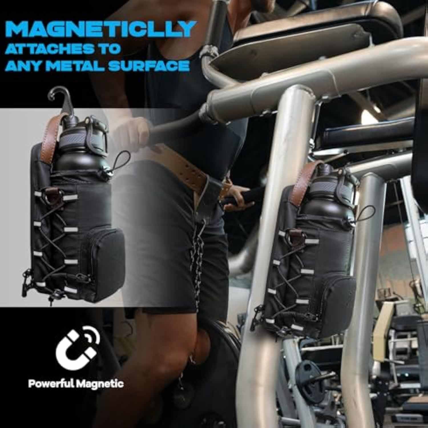 Waterproof Gym Water Bottle Rack 