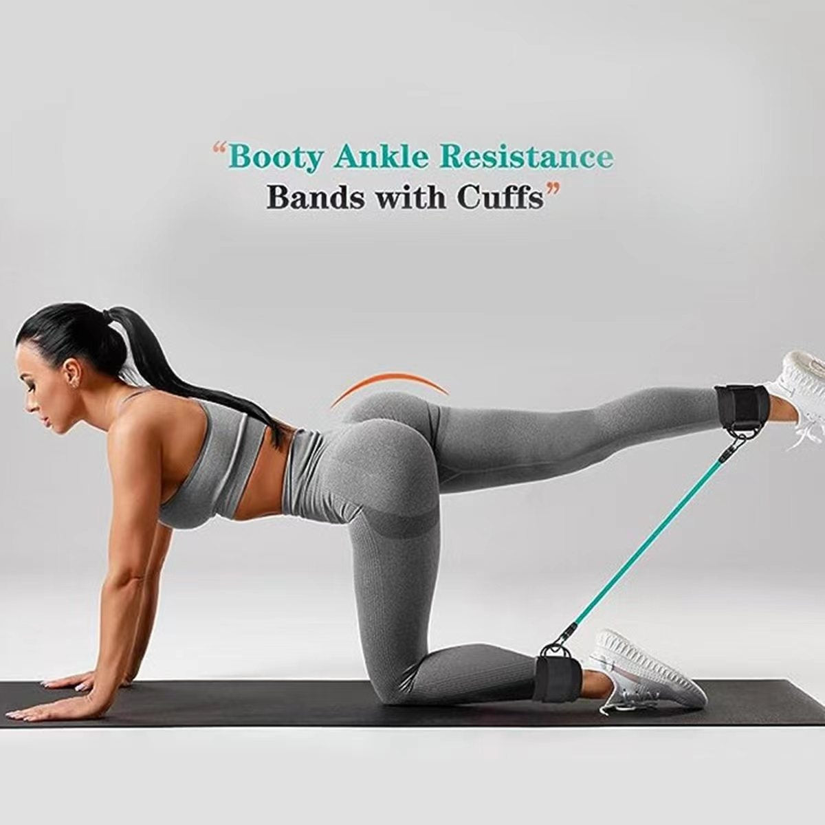 Ankle Strap Resistance Bands for Hip & Leg Workout 